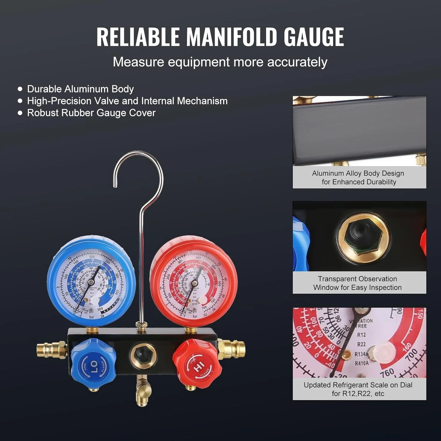 Одноступеневий вакуумний насос VEVOR TW-1K Orange, фото №4