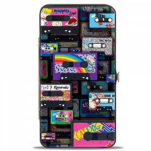 Кошелек Buckle-Down Hinge - Nick 90's Rewind Mash Up Cassette Tapes Collage Черный, разноцветный - Фото 1