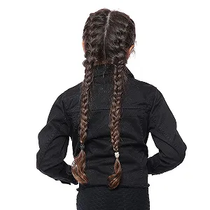 Джинсова куртка NOROZE Тканина Дизайнерська З потертим краєм Стильна Модна Рвана Джинсова Куртка для Дівчат synthetic.ua - Фото 1