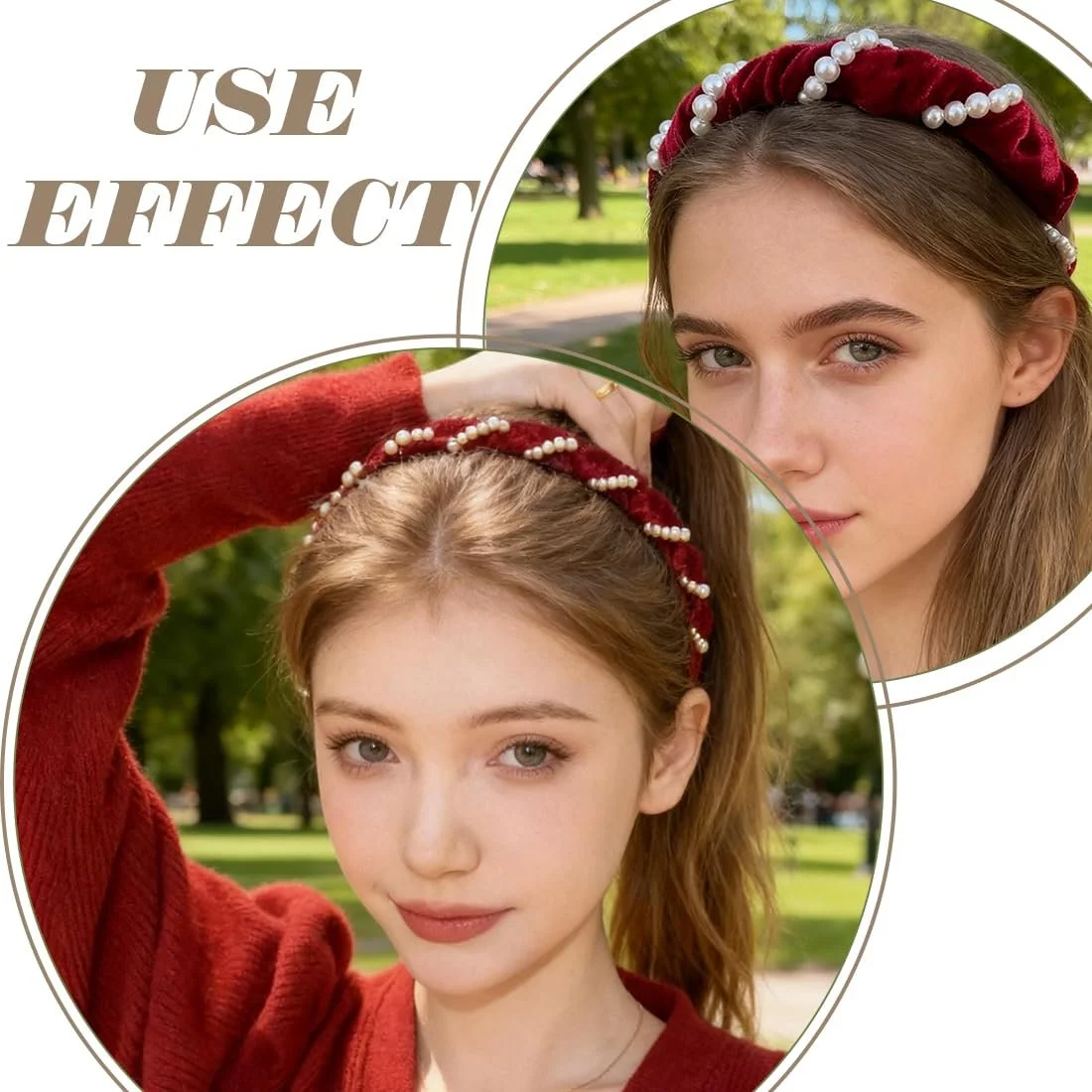 Обруч для волосся з перлинами, фото №5