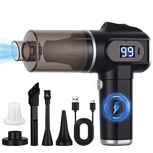 Електрична повітродувка 50000 RPM з LED підсвіткою та насадками - Фото 1