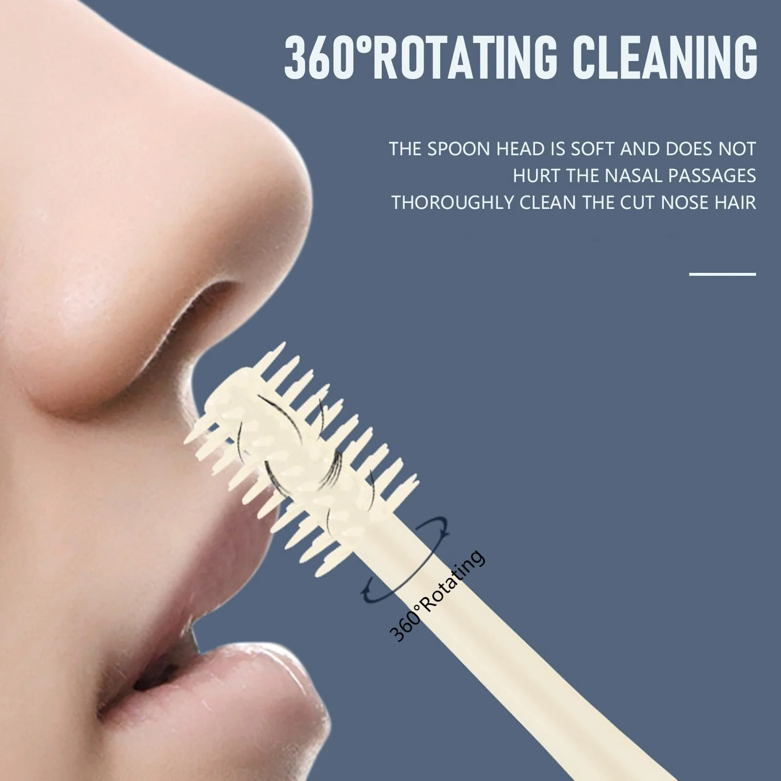 Набір Змінний Ніж для Носа Подвійний 2 в 1 360° Ротаційний Жіночий Чоловічий (1 Штука), фото №6