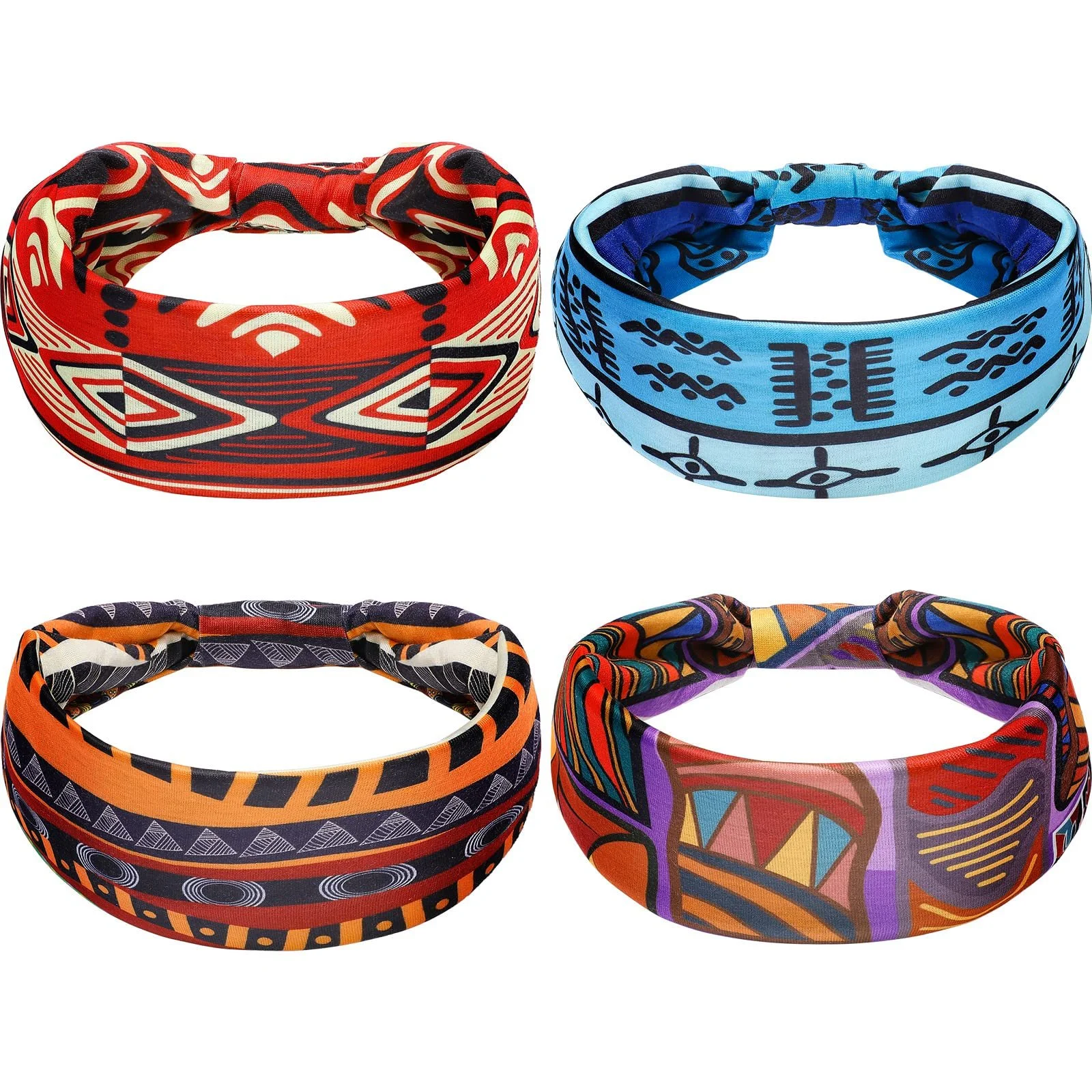 Пов'язка на голову Широка африканська в стилі бохо для жінок, фото №2