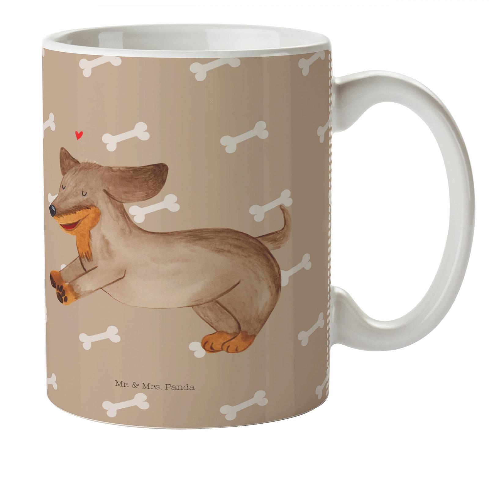 Дитяча Кружка Mr. & Mrs. Panda Собака Такса Пластикова Чашка, фото №1