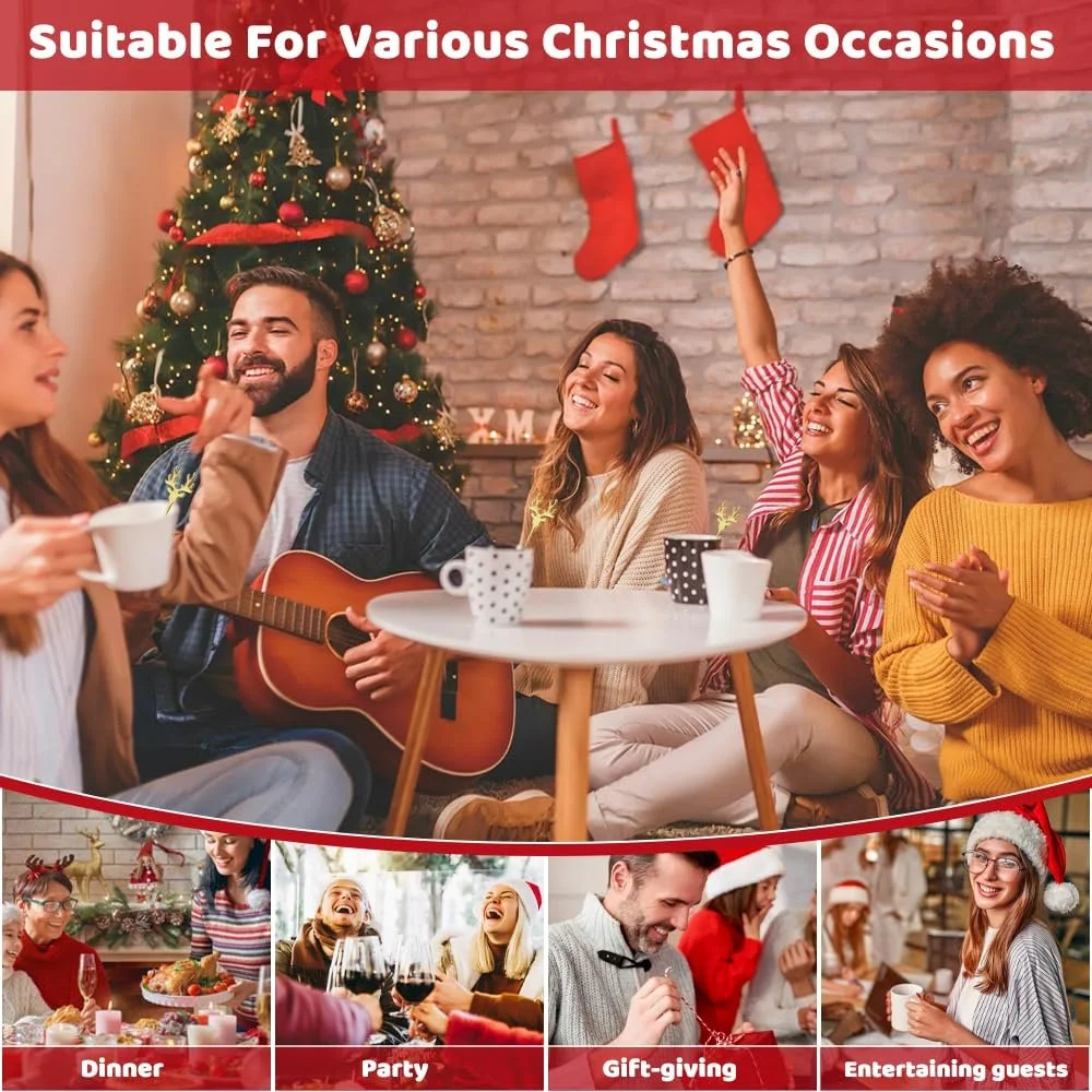 Набір з 8 різдвяних ложоклотий), фото №7