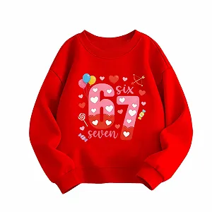 Толстовка для дівчинки з графічним принтом - Фото 1