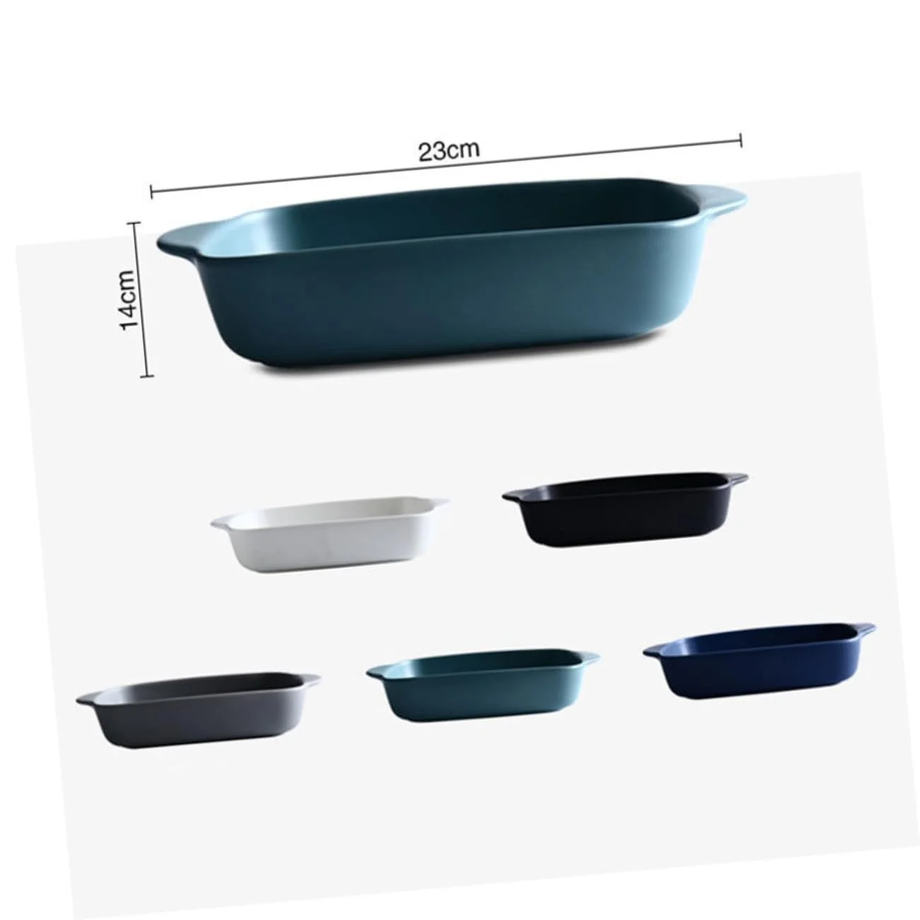 Фарфоровая форма для запекания Ciieeo прямоугольная с ручками термостойкая белая, фото №2 Фарфоровая форма для запекания Ciieeo прямоугольная с ручками термостойкая белая, фото №2