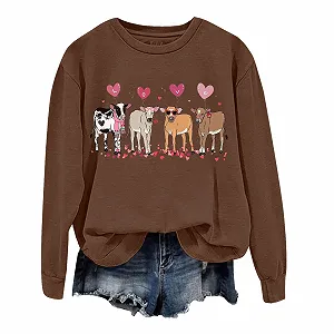 Женская Толстовка Vhersily с Леопардовым Принтом, Длинным Рукавом, в Клетку, Однотонная, Модная Подростковая Блуза - Фото 1