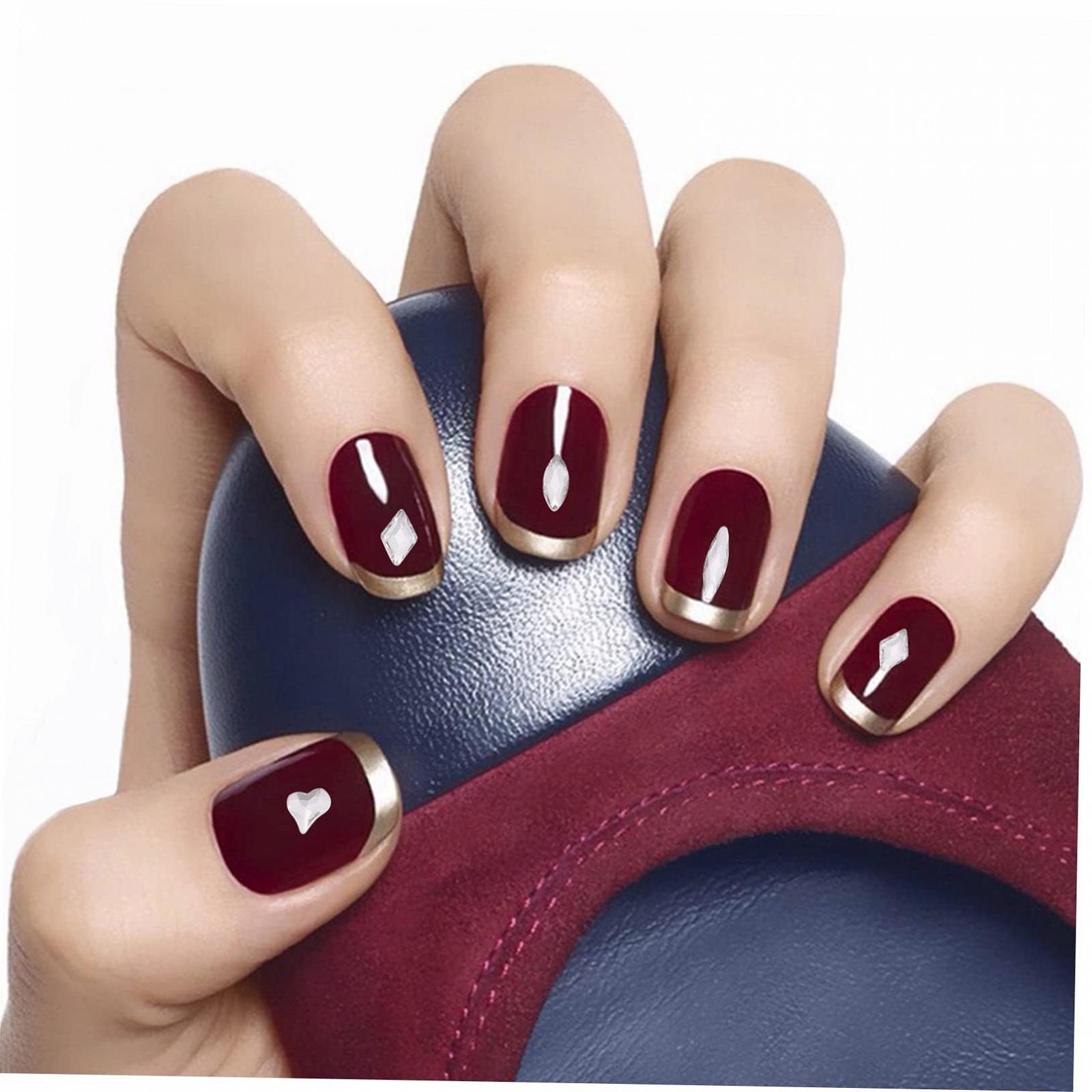 Прикраса для нігтів minkissy, 1 коробка, білий метал, фото №3