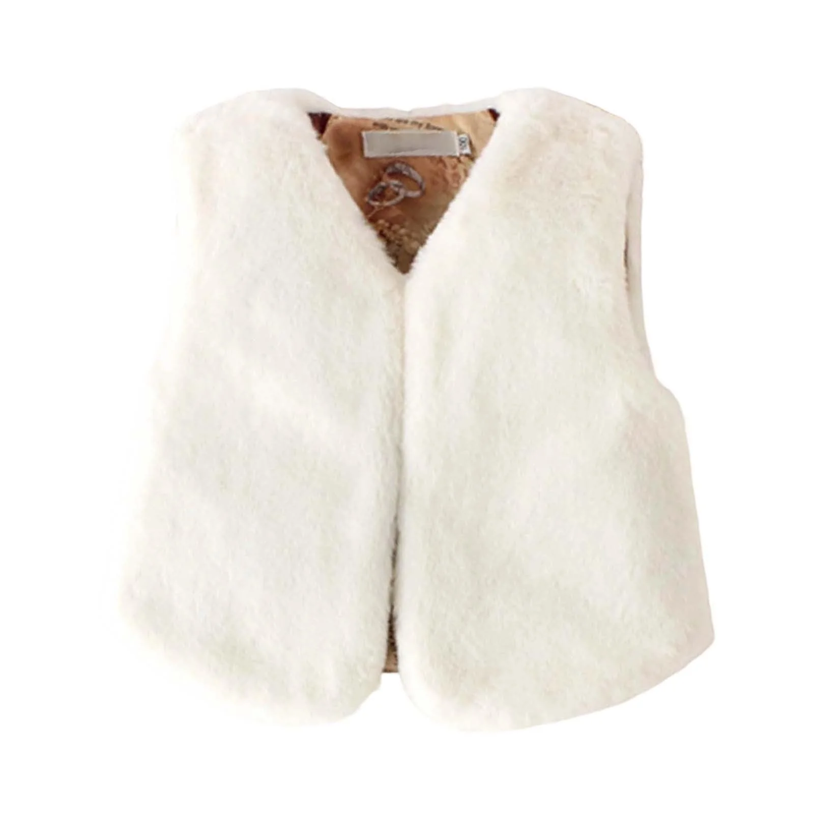 Жилет двухсторонний флисовый детский с искусственным мехом, фото №2