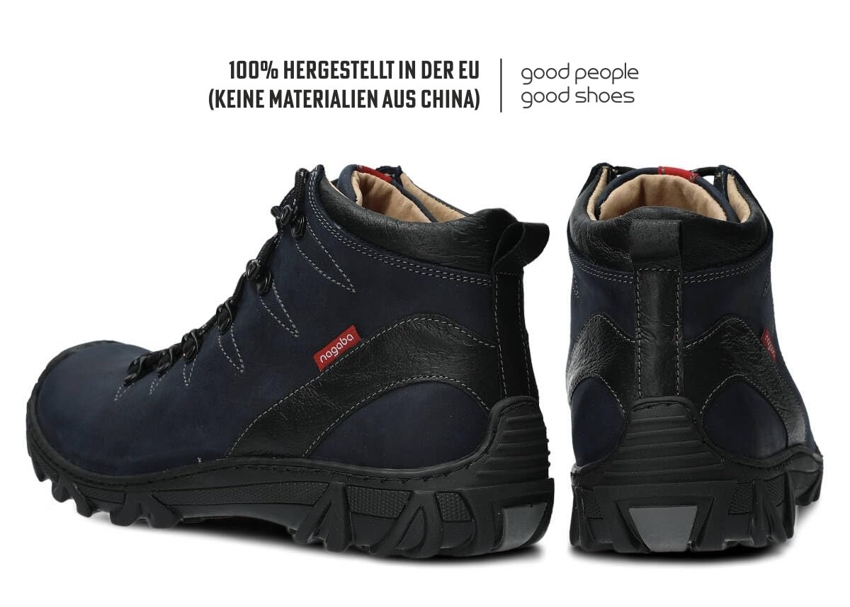 Мужские ботинки Nagaba Кожаные на шнуровке, фото №6