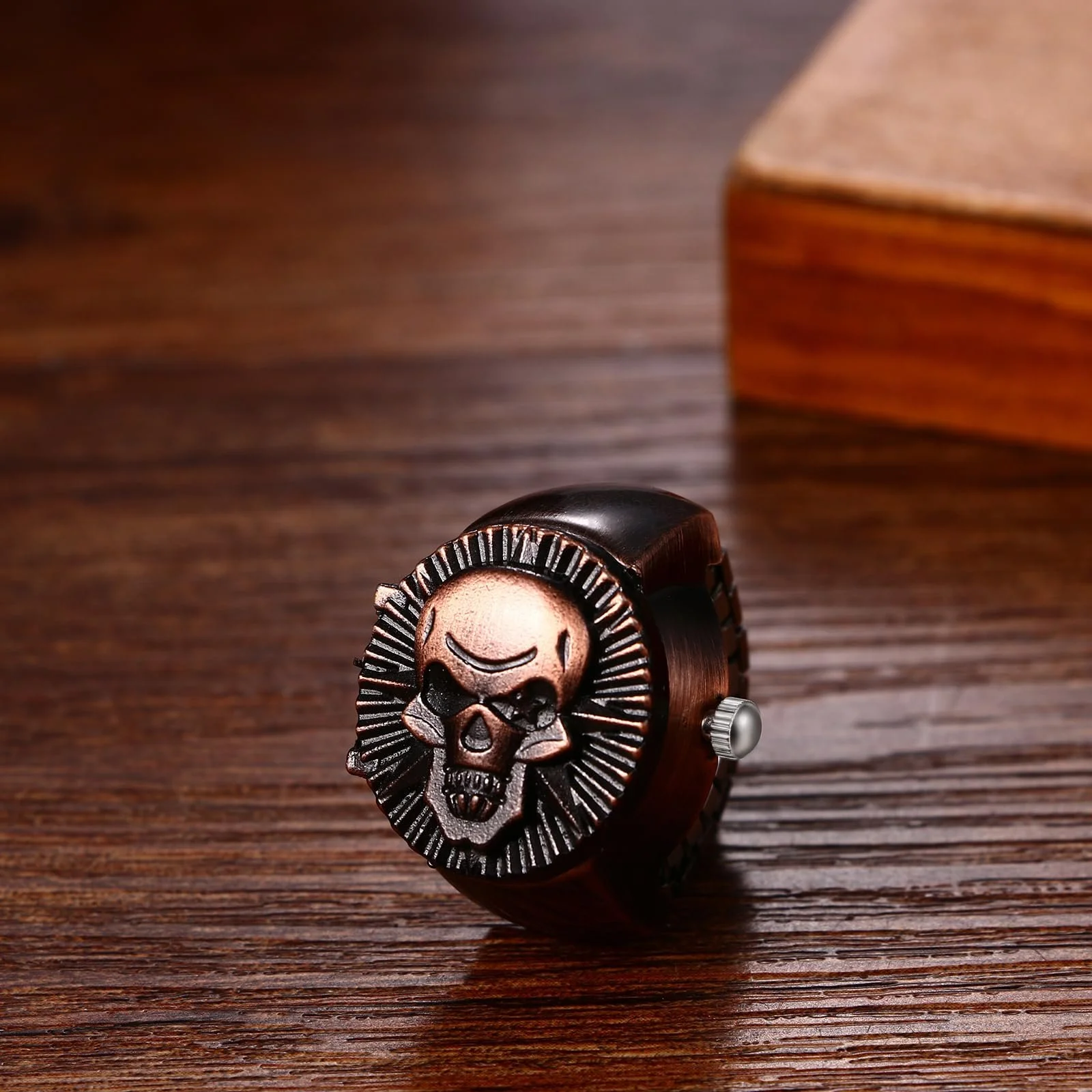 Кільце-годинник Avaner Простий круглий кільце-годинник Аналоговий кварцовий, фото №2