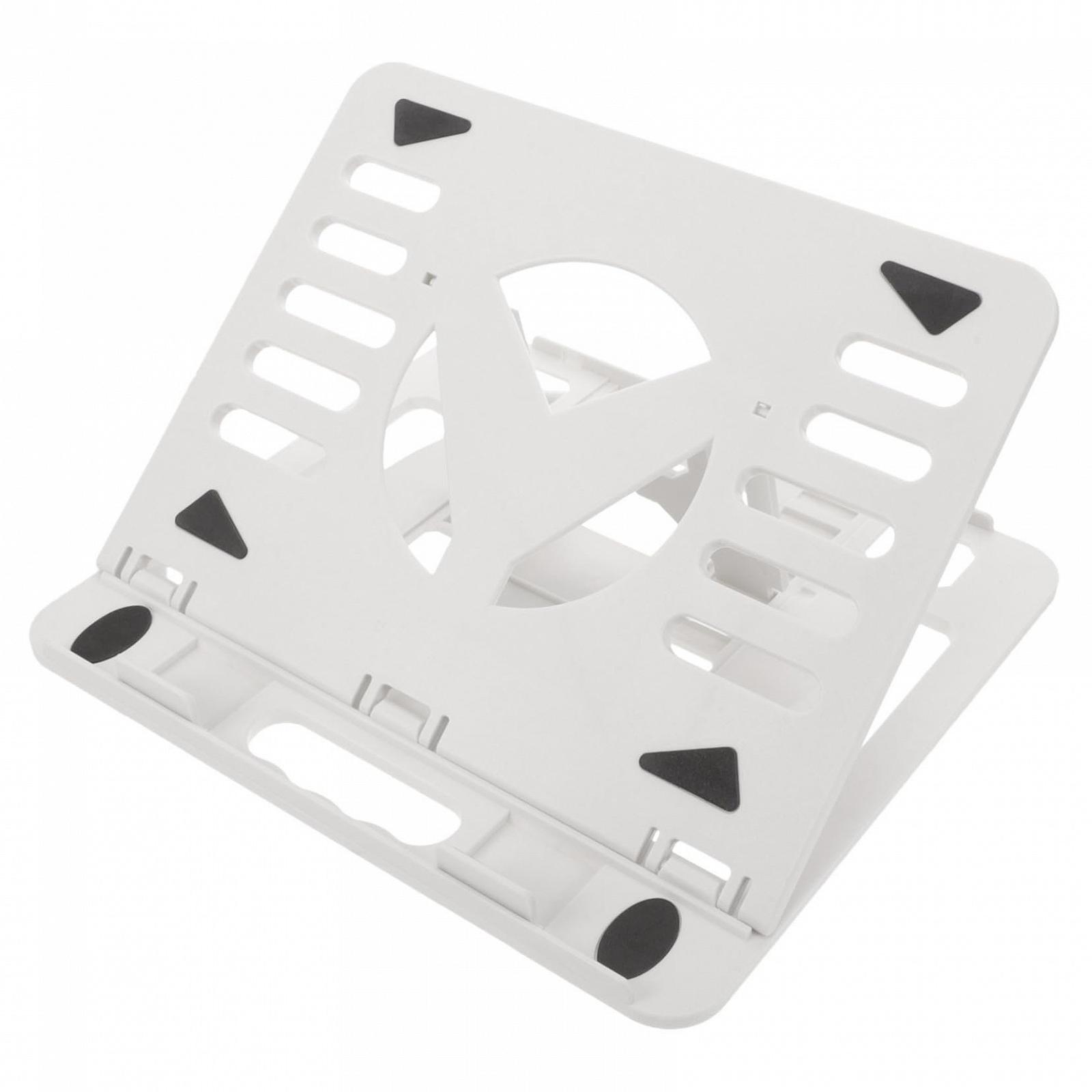 Підставка для ноутбука складана Kisangel пластикова портативна з функцією охолодження регульована для офісу зустрічей та в дорозі багатофункціональна для планшета, фото №1