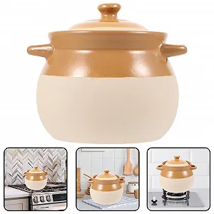 Кастрюля керамическая Vintage С ручкой термостойкая synthetic.ua - Фото 1