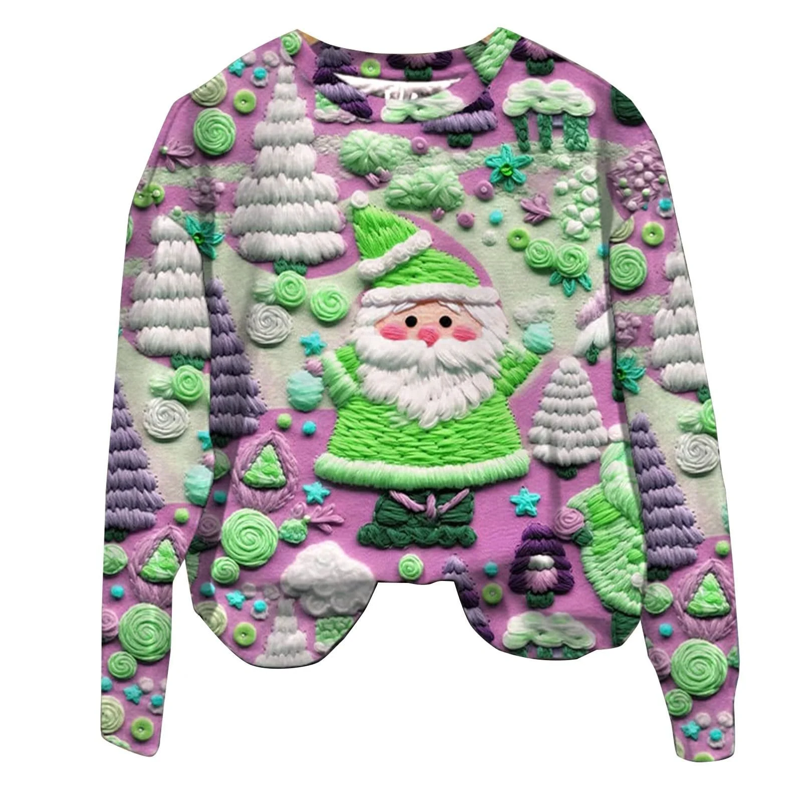 Різдвяний джемпер Жіночий Світшот Різдвяний з 3D принтом, фото №1 Різдвяний джемпер Жіночий Світшот Різдвяний з 3D принтом, фото №1