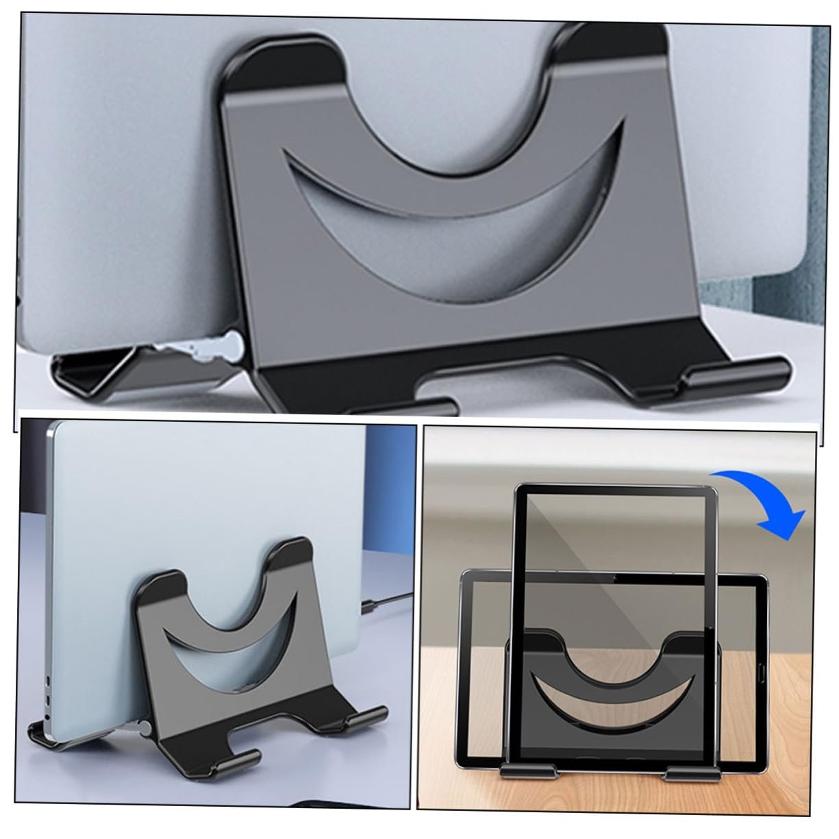 Підставка для ноутбука Компактна з вентиляцією Ергономічна Нахилена Тепловідвідна, фото №6 Підставка для ноутбука Компактна з вентиляцією Ергономічна Нахилена Тепловідвідна, фото №6