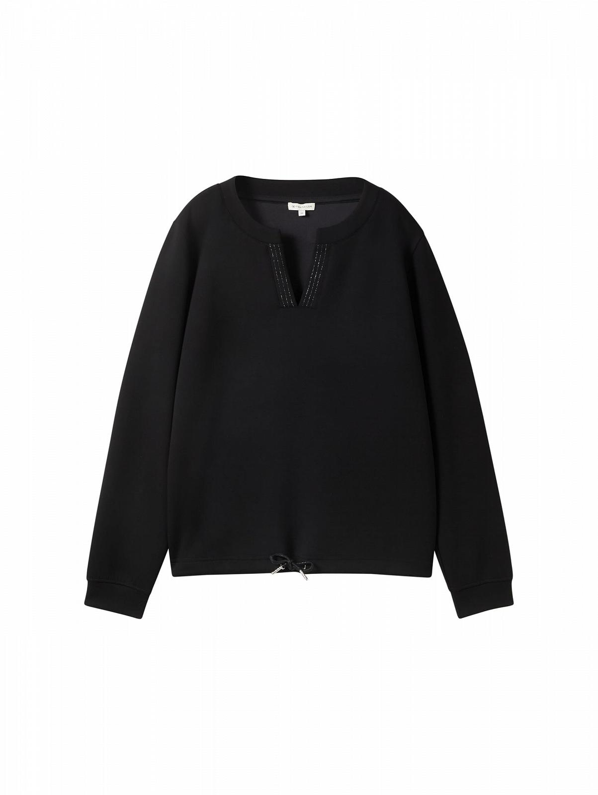 Женский свитшот TOM TAILOR с V-образным вырезом, фото №4