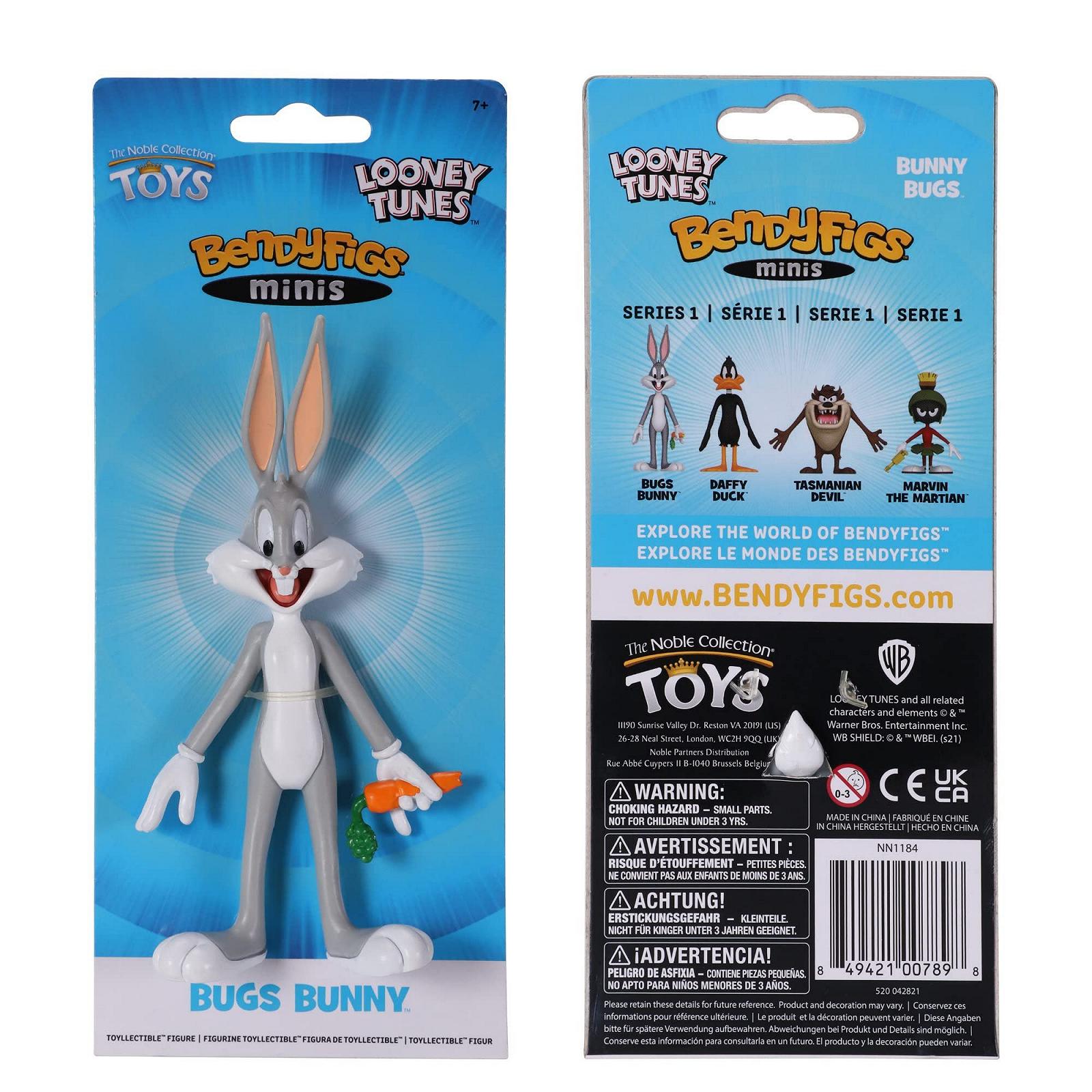 Міні-фігурка Bugs Bunny The Noble Collection Bendyfig, фото №2