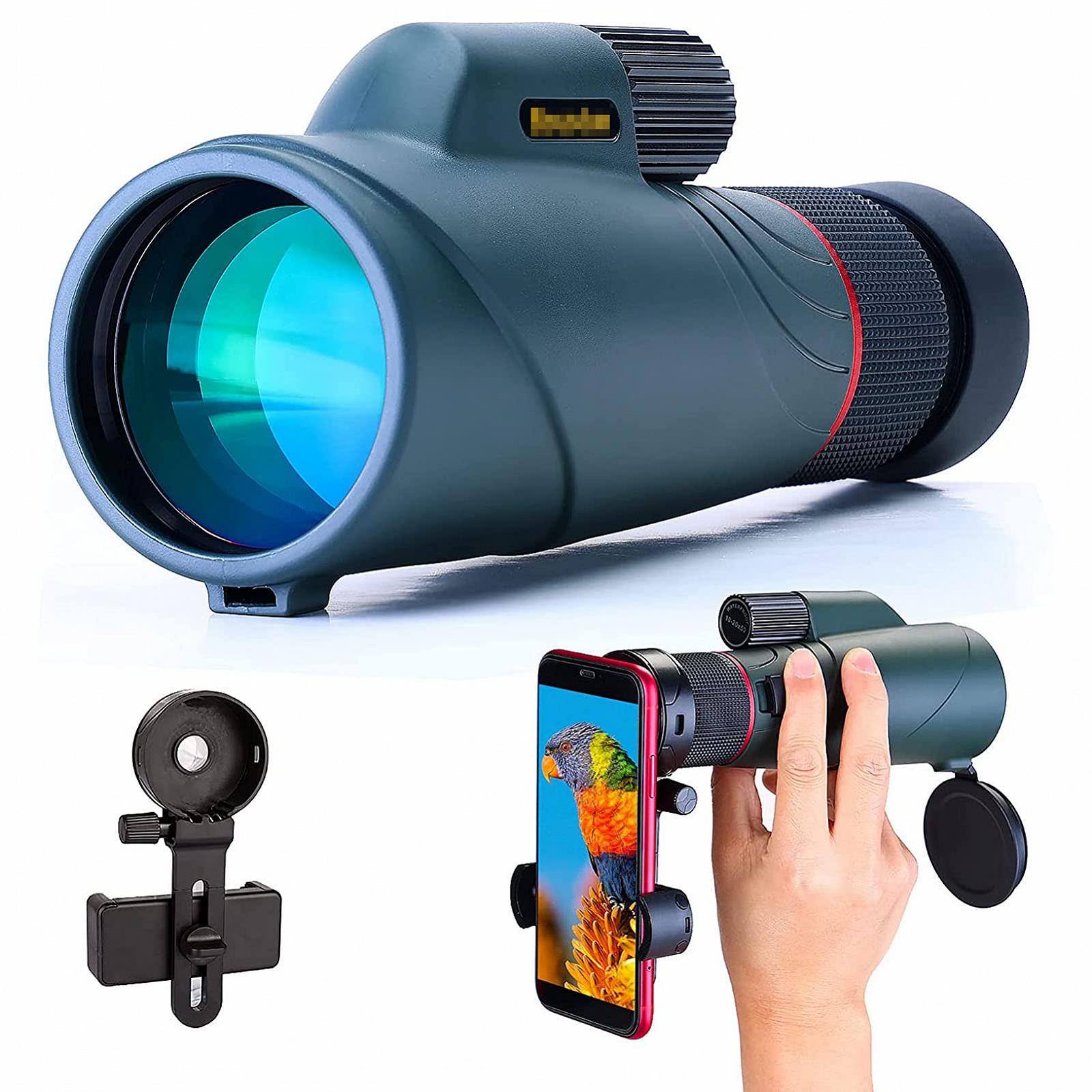 Монокуляр QHYTL 10-20 × 50 Водонепроникний з Телефонним тримачем для Спостереження за птахами і Кемпінгу, фото №1 Монокуляр QHYTL 10-20 × 50 Водонепроникний з Телефонним тримачем для Спостереження за птахами і Кемпінгу, фото №1