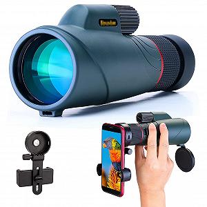 Монокуляр QHYTL 10-20 × 50 Водонепроникний з Телефонним тримачем для Спостереження за птахами і Кемпінгу - Фото 1