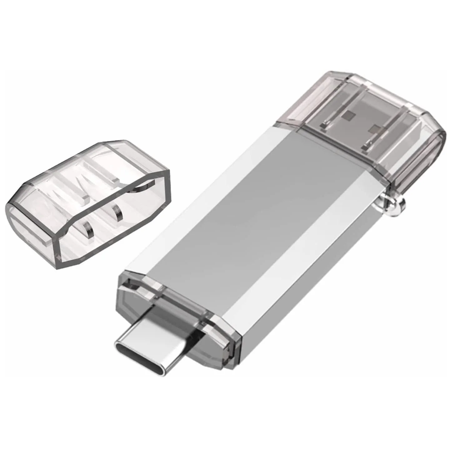 USB-флеш-накопичувач RAOYI 64 ГБ USB 3.0 OTG Type-C Сріблястий, фото №1