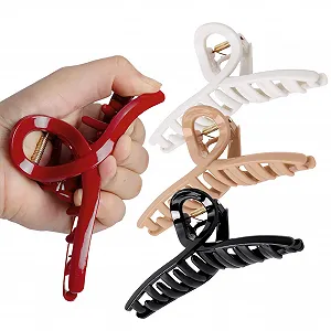 Силиконовая заколка для волос Bexdug, декоративная, стильная заколка, сильная фиксация для колледжа, свадьбы, девочек, танцев, маскарада, концертов, женщин, жён, путешествий, школы - Фото 1