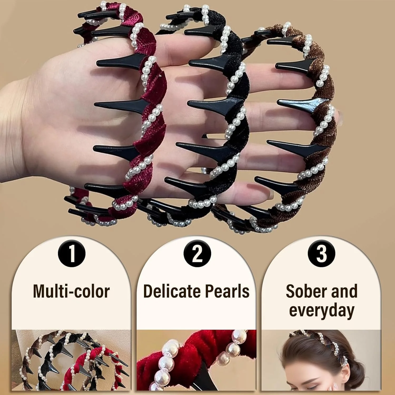 Обруч для волос с зубцами, фото №3