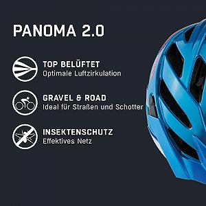 Шлем велосипедный ALPINA Panoma Reflective с сеткой от насекомых и возможностью установки LED для взрослых synthetic.ua - Фото 1