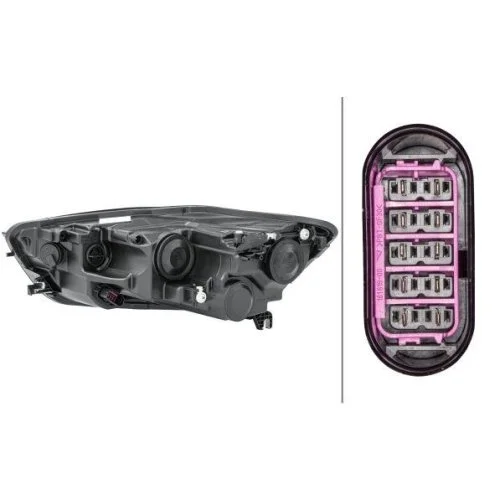 Фара головного світла HELLA 1LJ 011 149-041 для AUDI VW права, фото №2