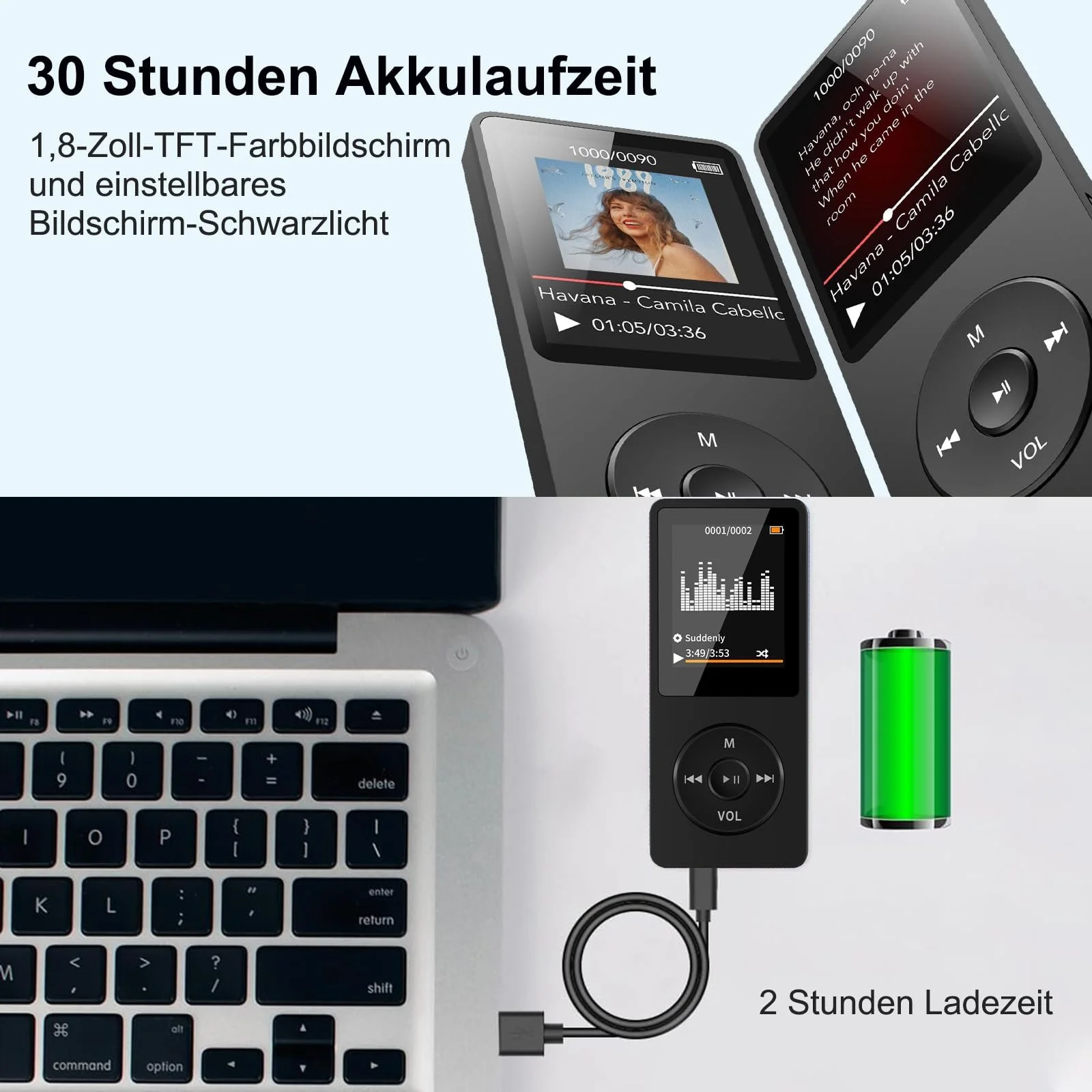 MP3-плеер Bluetooth Sport 32 GB портативный Hi-Fi звук FM-радио запись голоса видео динамик E-Book поддержка до 128 GB (с наушниками), фото №9