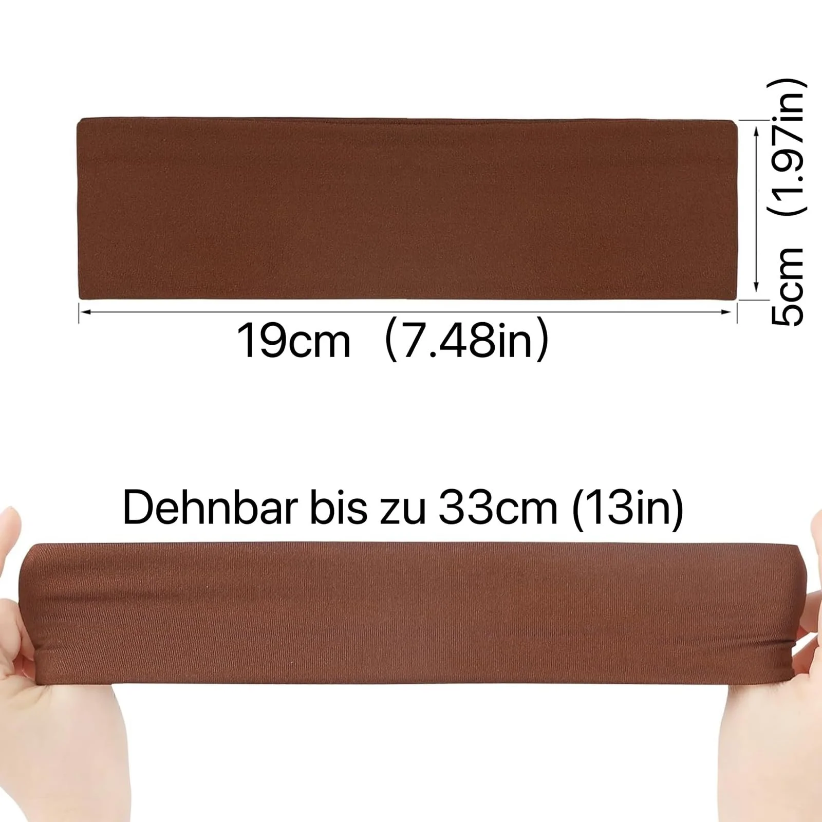 Пов'язка на голову Ypkia Однотонна еластична для занять спортом, фото №2