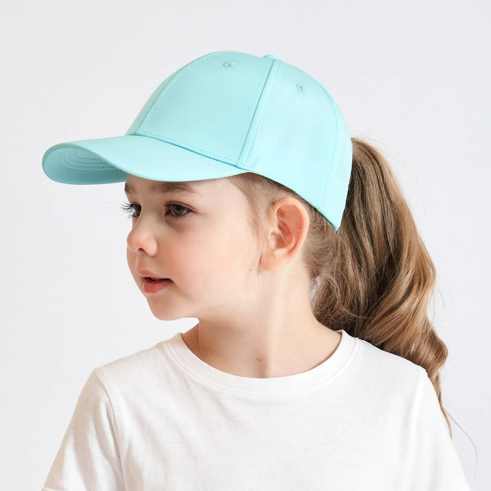 Бейсболка LCpddajlspig детская для девочек с отверстием для хвоста регулируемая, фото №3