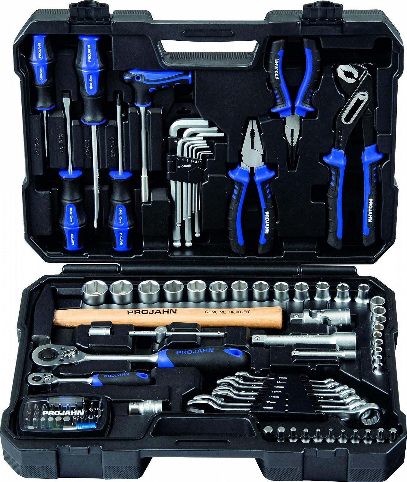 Набор Projahn proficraft Toolbox Set 98 шт. 1/4 '+ 1/2 Упаковка 1, 8666, фото №1