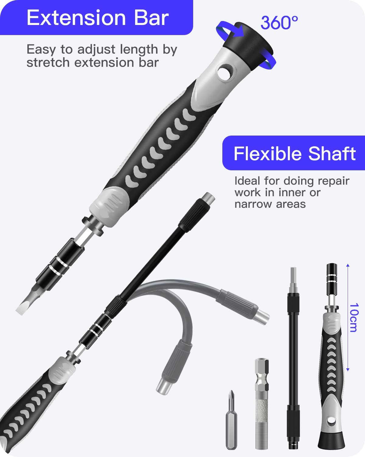 Набір викруток SOONAN 130 в 1 Precision Mechanic для телефону, ноутбука, іграшок, годинників, камери, окулярів, фото №4