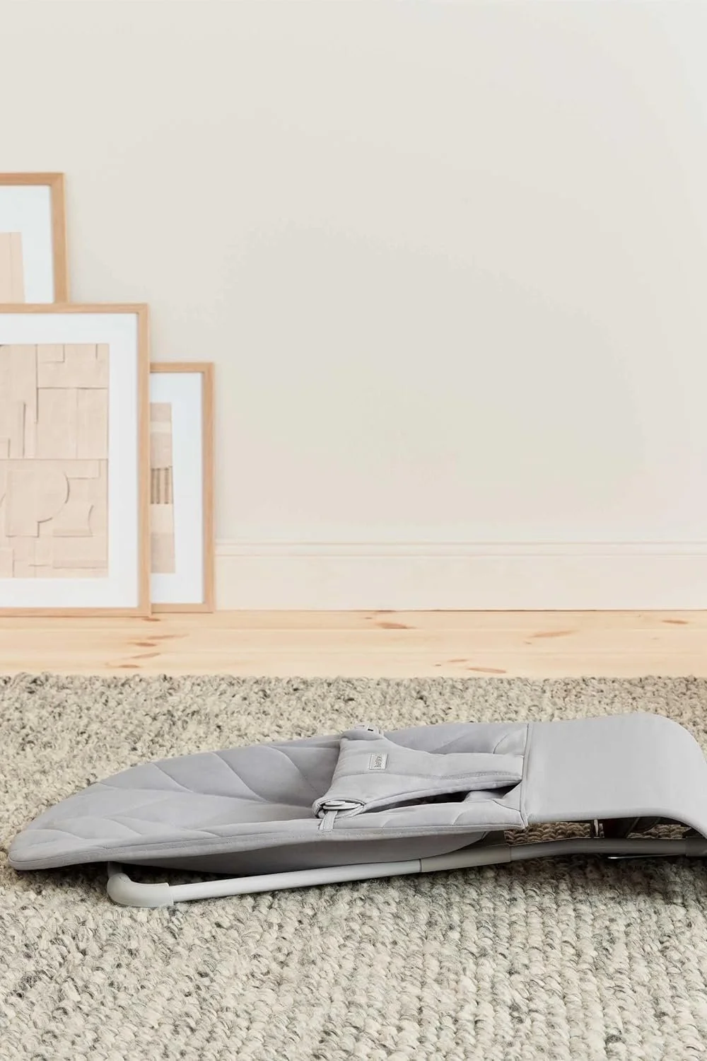 Шезлонг BabyBjörn Bliss / Light Grey / Woven Petal Quilt, фото №8