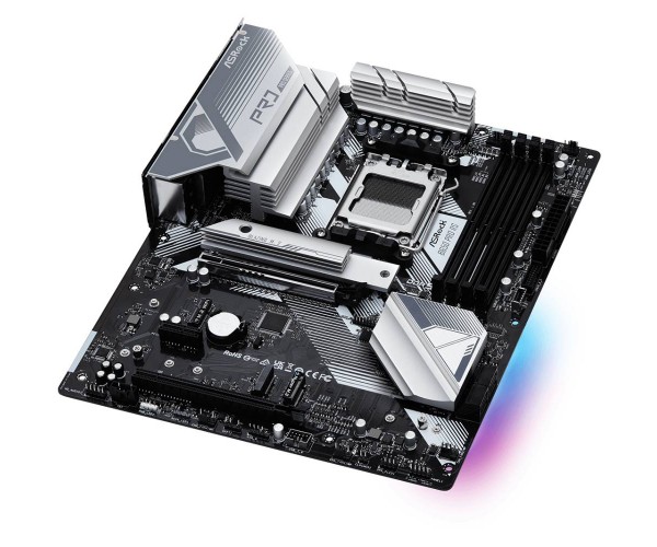 Материнська плата ASRock B650 PRO RS (AM5/B650, 4*DDR5, 3xPCIex16 HDMI/DP 4xSATAІІІ,3xM.2, 2.5GLan, 7.1ch, ATX, фото №3