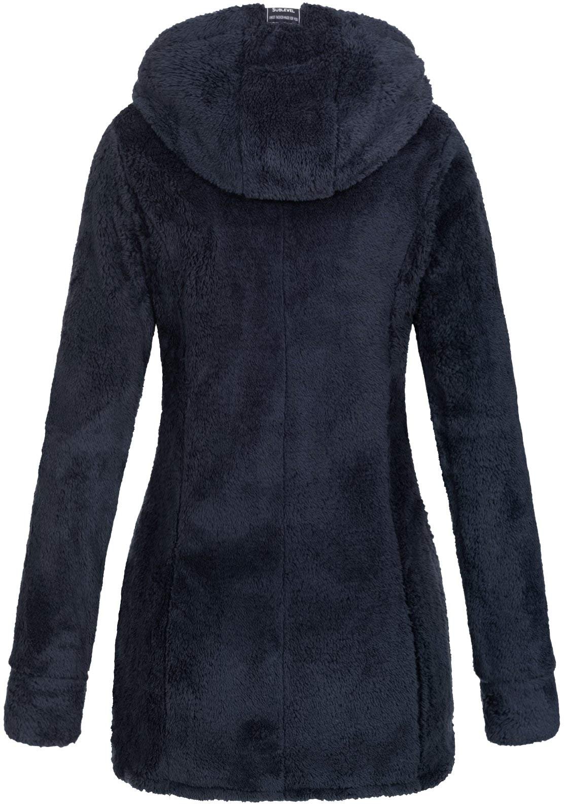 Куртка Sublevel Teddy Fleece LSL-357 Женская с капюшоном, фото №2