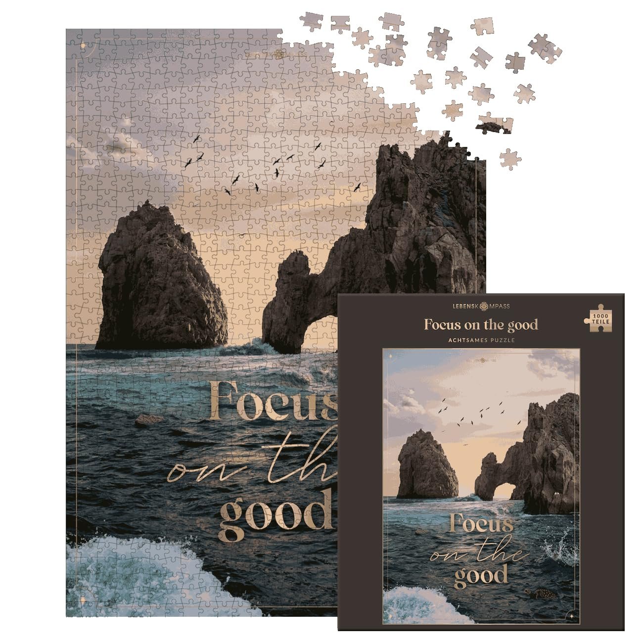 Пазл Lebenskompass Sea 1000 елементів для дорослих та дітей від 14 років яскраві кольори, фото №1