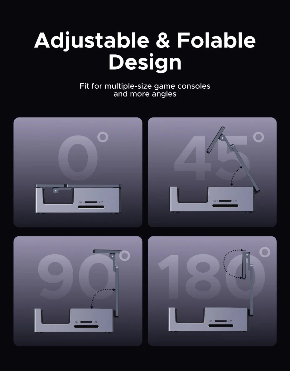 Док-станція Ugreen 9в1 CM800 100W Steam Deck, ROG Ally, Nintendo, X Legion, фото №10 Док-станція Ugreen 9в1 CM800 100W Steam Deck, ROG Ally, Nintendo, X Legion, фото №10