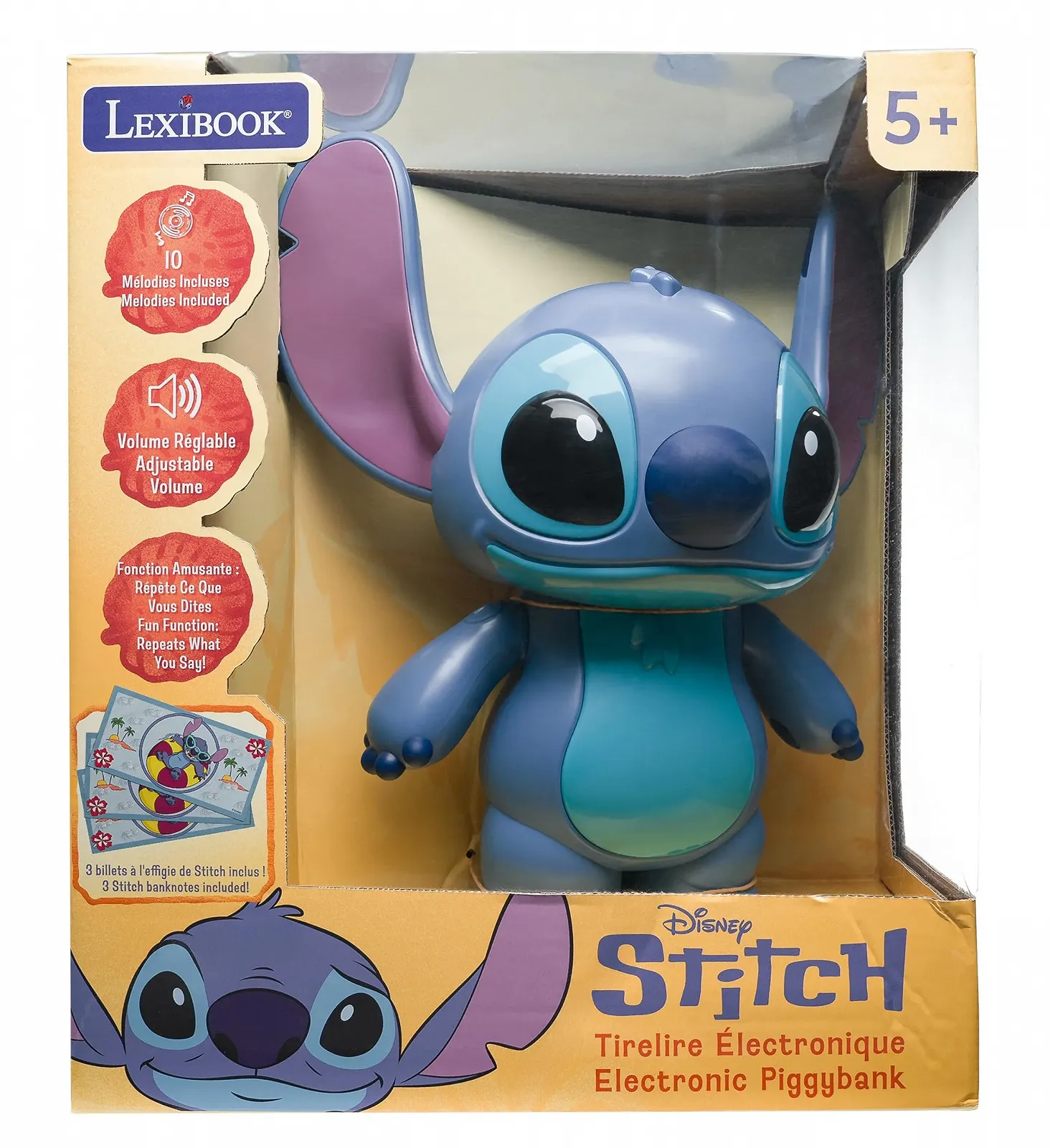 Електронна скарбничка Lexibook Disney Stitch JG140D Велика місткість Звукові ефекти та музика, фото №5