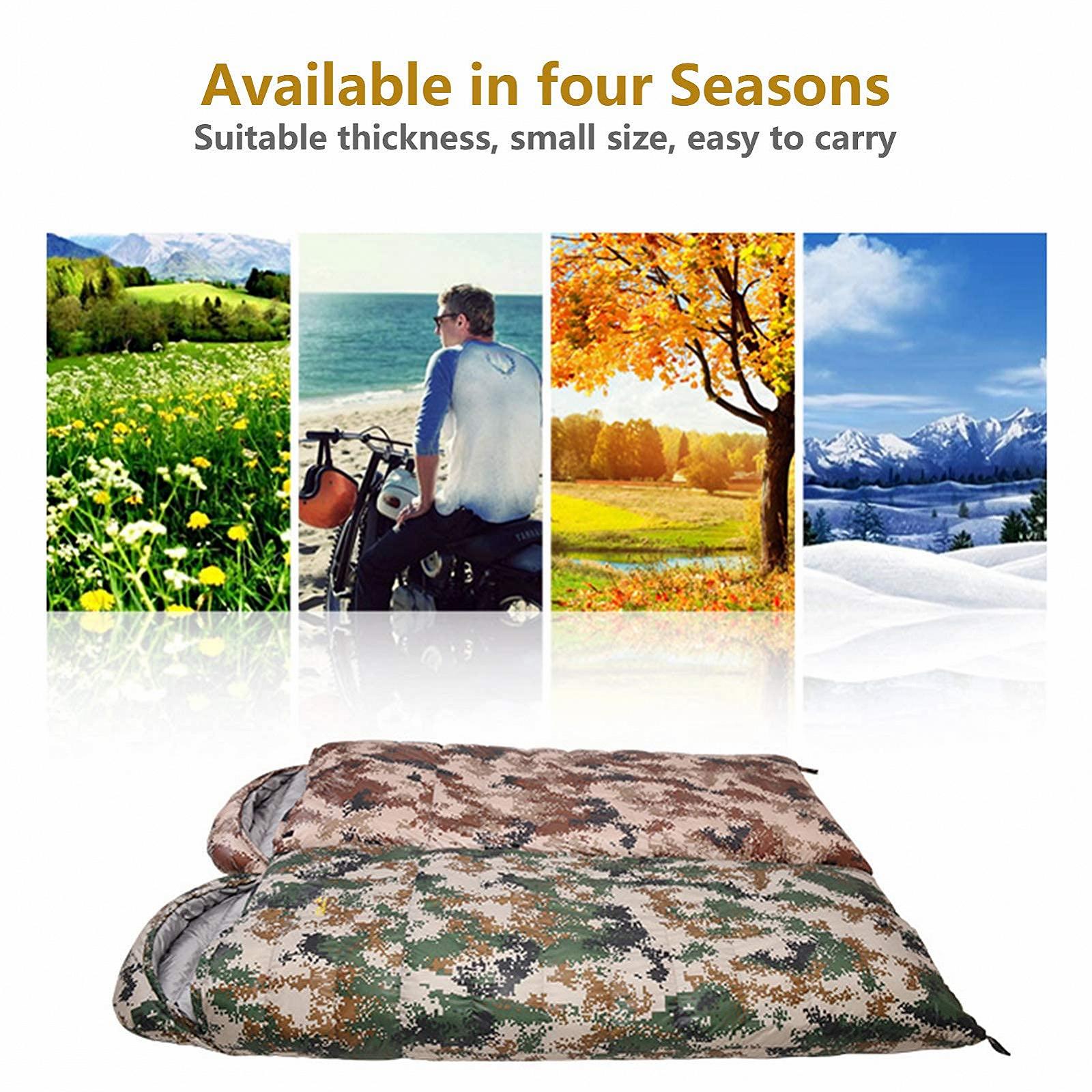 Спальний мішок MYVVKIA Полегшений Пуховий Камуфляжний Водонепроникний Зелений, фото №7 Спальний мішок MYVVKIA Полегшений Пуховий Камуфляжний Водонепроникний Зелений, фото №7