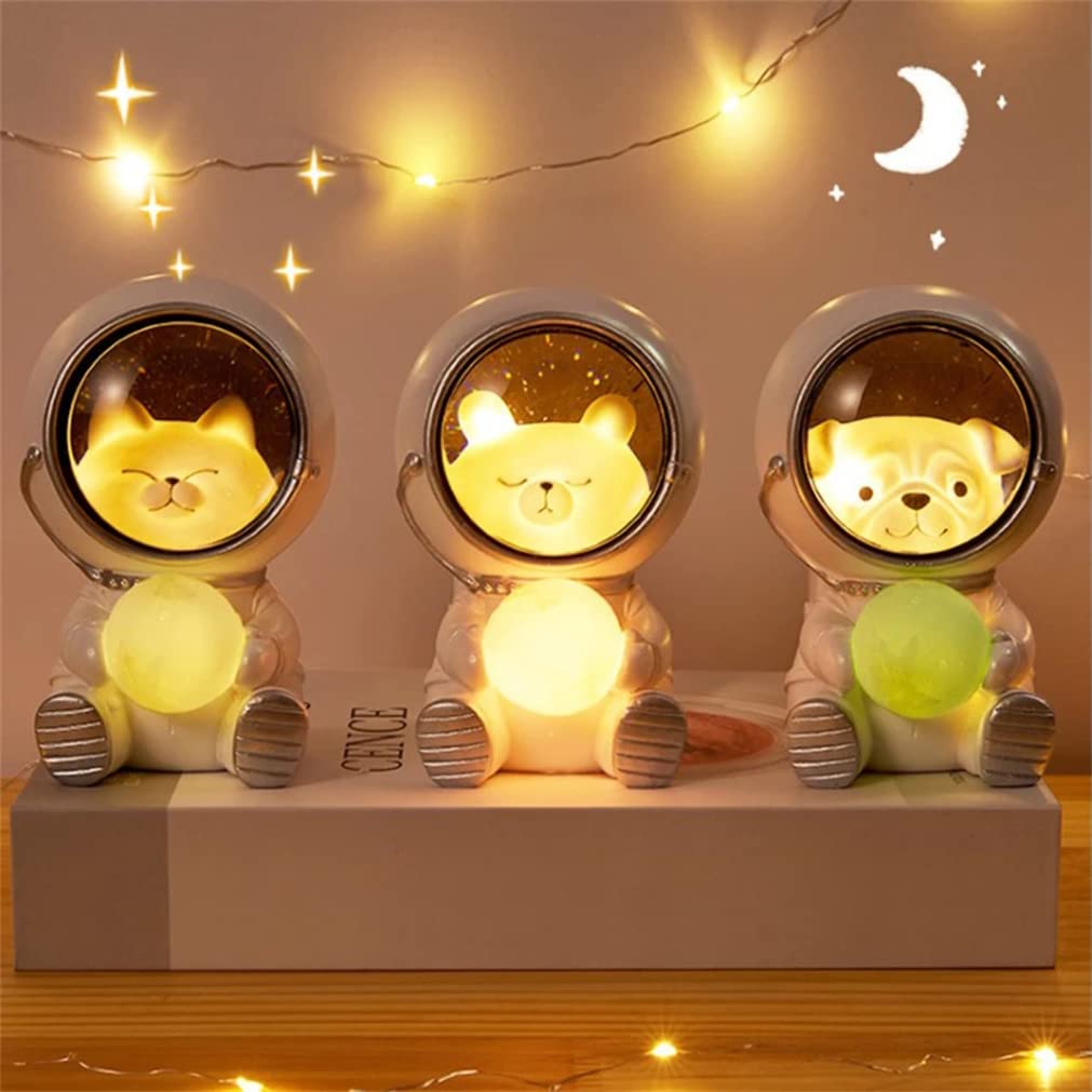 Ночник LUCKKY Astronaut LED (астронавт, звездное небо, Земля, атмосферный, с животными, из смолы), фото №3