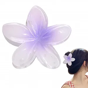 Краб для волосся Гавайська квітка 7.6 см - Фото 1