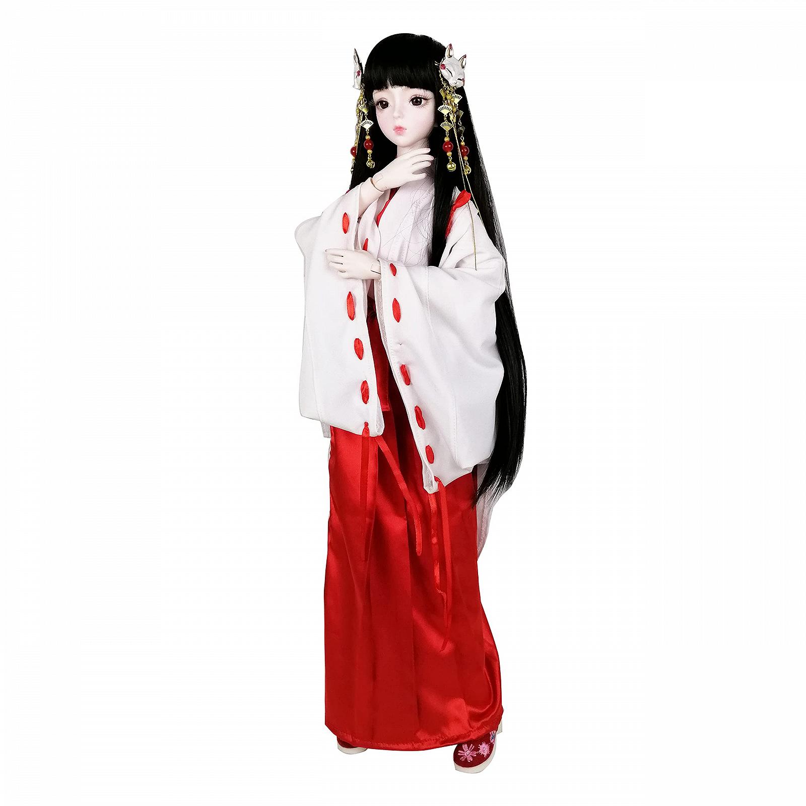 Кукла EVA BJD Japanese Witches Girl 1/3 62 см Кимоно, фото №3