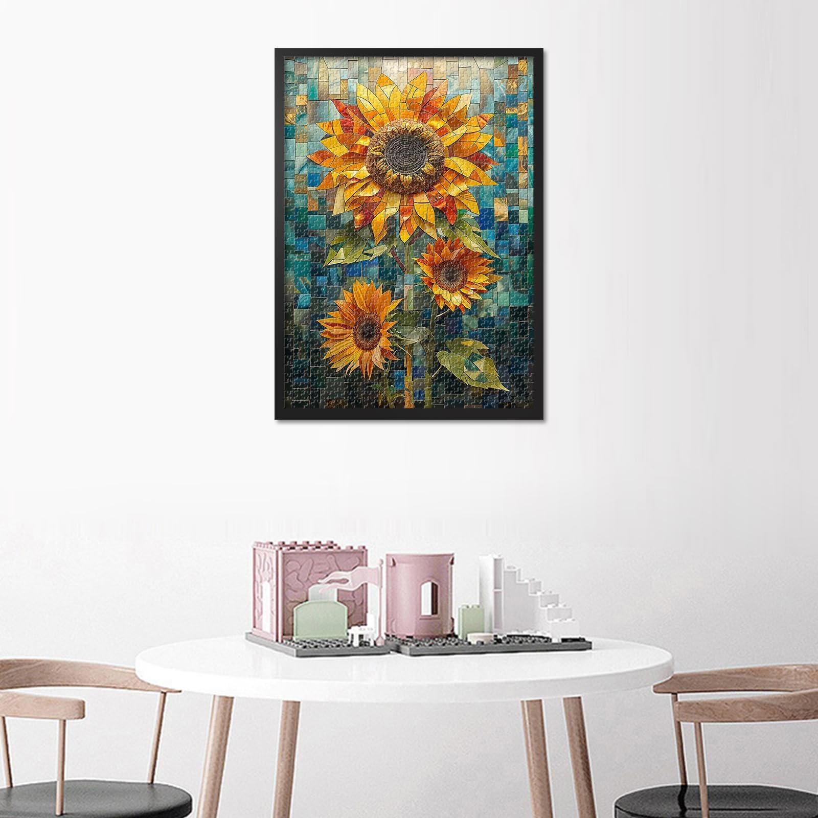 Пазл Mosaic of Sunflowers 1000 деталей 50 x 70 см, фото №2