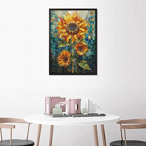 Пазл Mosaic of Sunflowers 1000 деталей 50 x 70 см synthetic.ua - Фото 1