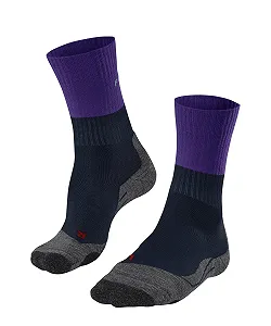 Женские туристические носки FALKE TK2 Explore W SO Шерсть Anti-Bubble Толстые 1 пара, Синий (Space Blue 6116), 41-42 (UK 7-8) - Фото 1