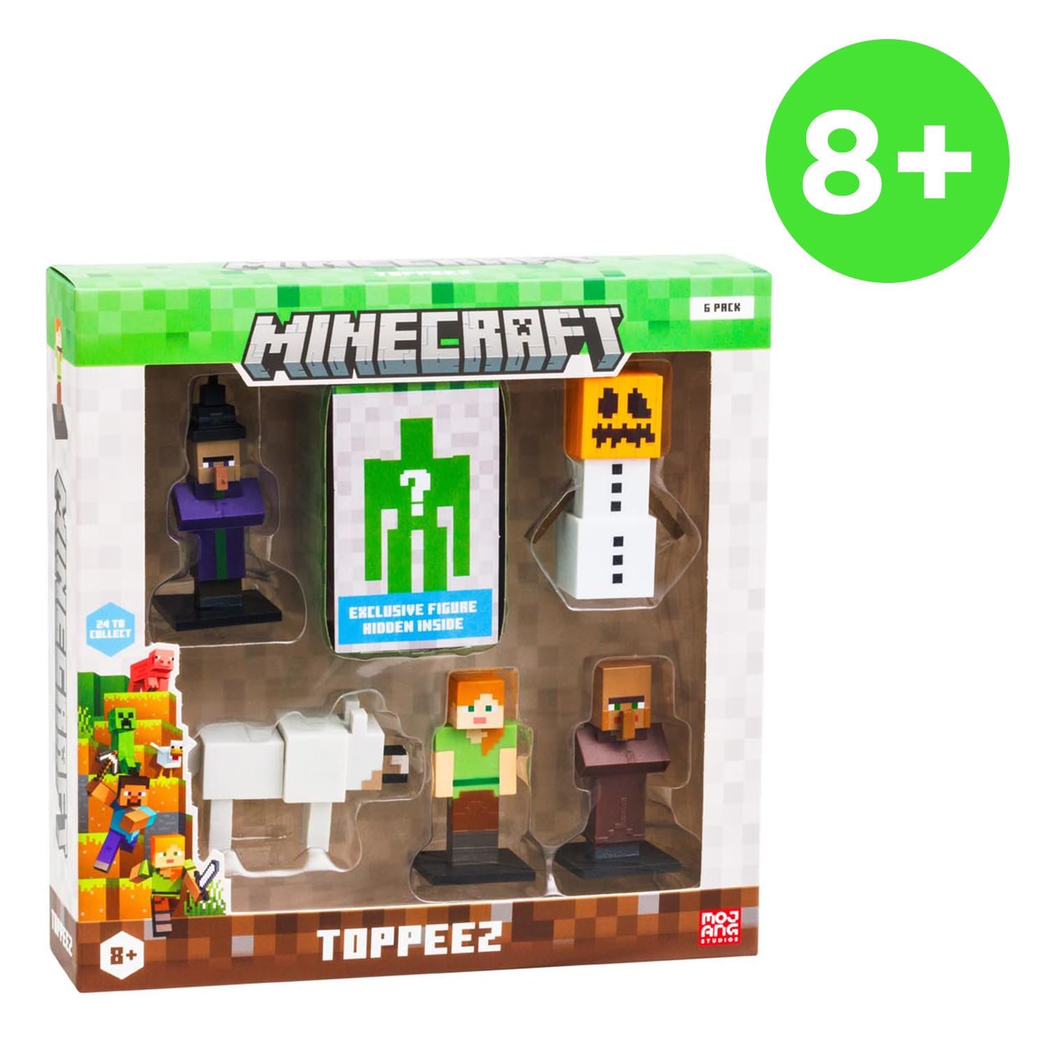 Фигурки Bandai Minecraft, набор из 6 коллекционных фигурок, коробка из 6 маленьких фигурок, включая 1 секретную, фото №8