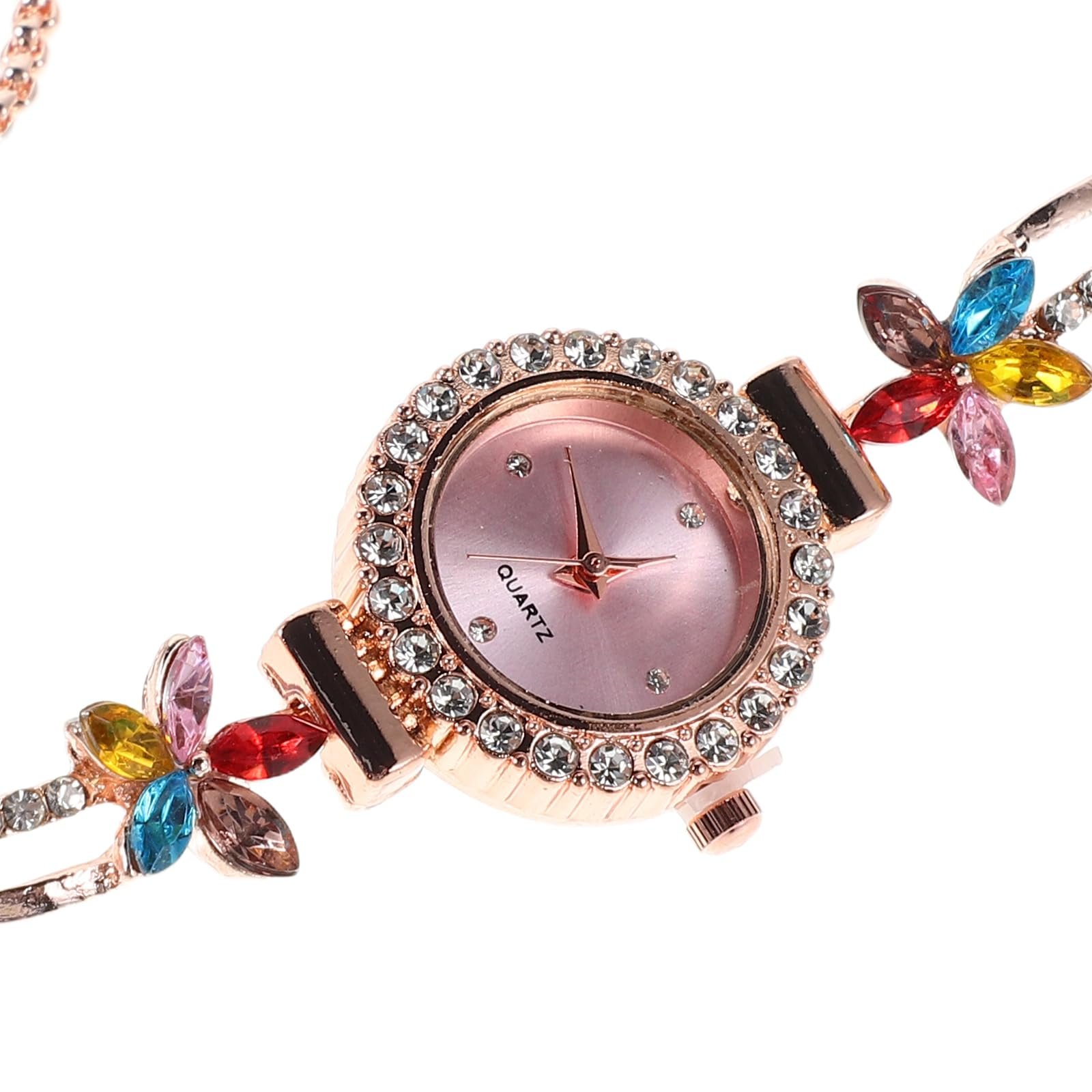 Женские наручные часы WRITWAA Модные с простым цветочным узором Кварц Легкие Роскошные, фото №3