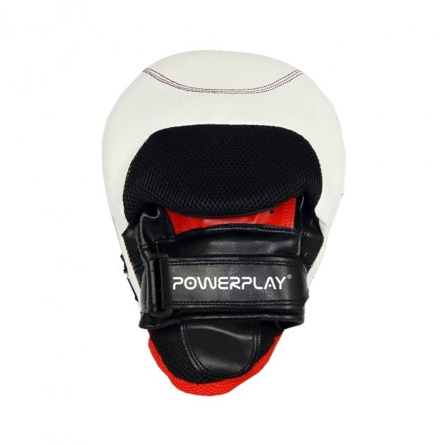 Лапы боксерские PowerPlay 3042 черно-белые PU пара, фото №3
